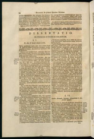 94-103, Dissertatio in Primam Synodum Nicaenam.