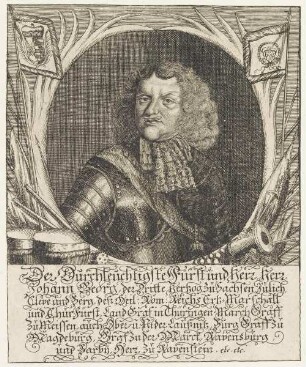 Bildnis des Johann Georg des Dritten zu Sachsen