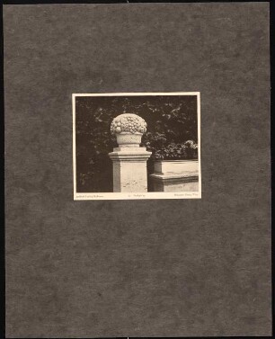 Märchenbrunnen, Berlin-Friedrichshain: Tafel 25: Bankpfeiler (aus: Max Osborn, Der Märchenbrunnen am Friedrichshain zu Berlin)