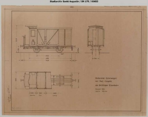 Post-Packwagen Ppost, Baujahr 1892