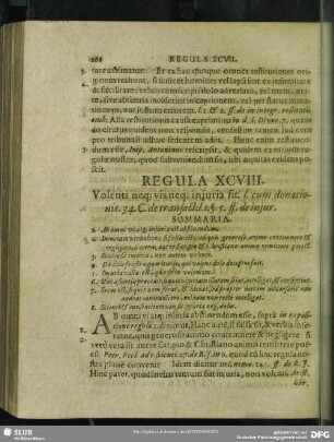 Regula XCVIII. Volenti neq[ue] injuria fit