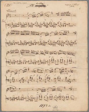 3 Keyboard pieces; pf; op. 84 - BSB Mus.Schott.Ha 12854