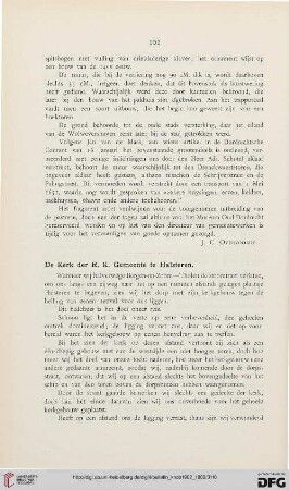 4: De Kerk der R. K. Gemeente te Halsteren