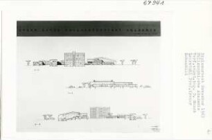 Philosophische Akademie, Berlin-Tiergarten (Diplomarbeit bei Willy Kreuer): Schnitte 1:200