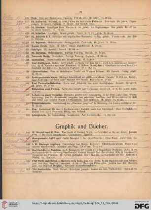 Graphik und Bücher (Nr. 446-467)