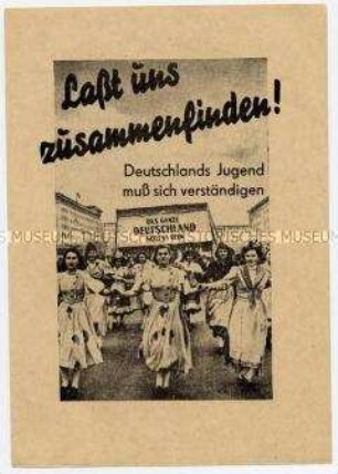 Aufruf der Nationalen Front zur Solidarisierung mit der bundesdeutschen Jugend im Kampf gegen die Pariser Verträge