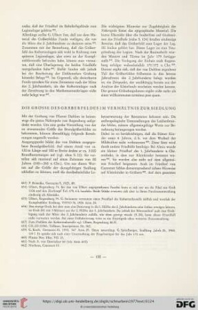 Die Größe des Gräberfeldes im Verhältnis zur Siedlung