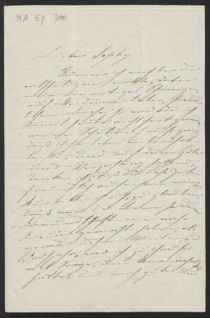 Brief an Sophia Hutchins Horsley : 21.06.1844