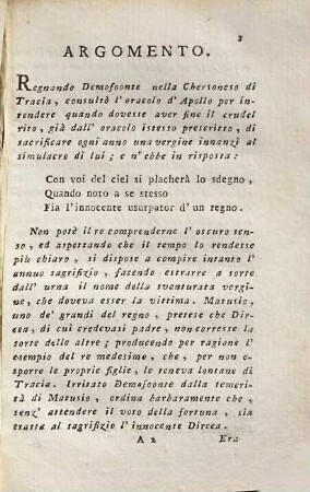 Opere dell'abate Pietro Metastasio poeta cesareo, 11. Demofoonte