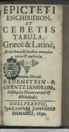 Epicteti Enchiridion