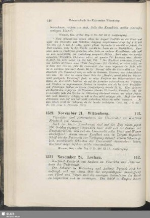 112. 1521, November 21. Wittenberg