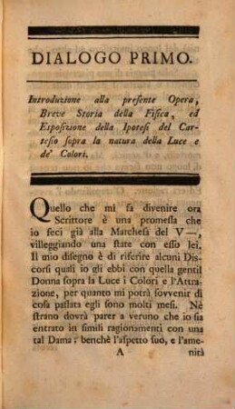 Dialoghi Sopra La Luce, I Colori E L'Attrazione