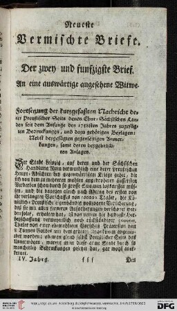 Der zwey und funfzigste Brief