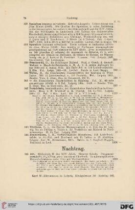 Nachtrag (Nr. 345 - 360)