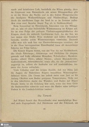 Die Tierwelt