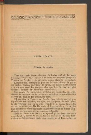 Capítulo XIV - Tristán de Acuña