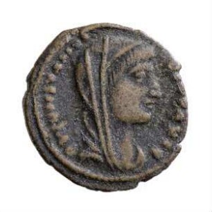 Münze, Follis, Aes 4, 337 - 340 n. Chr.