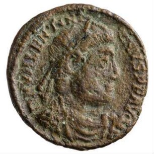 Münze, Aes 3, 24. August 367 bis 17. November 375 n. Chr.