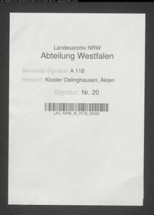 Kamp zu Mecklinghausen.