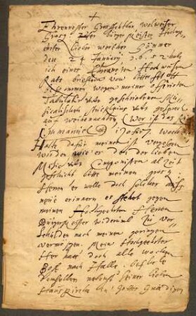 Brief von Samuel Scheidt an Georg Cramer