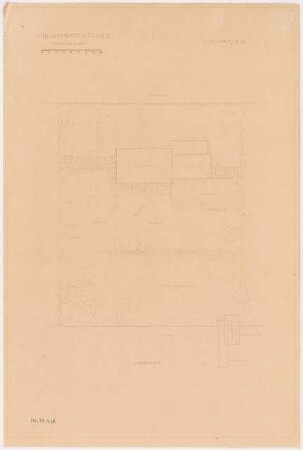 Gymnastikschule am See Monatskonkurrenz Dezember 1932: Lageplan 1:200