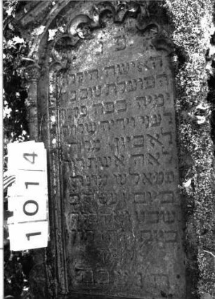 Grabstein 1014 (Detailaufnahme)