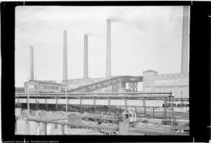 Bau Me 108 Tiefbunker für Braunkohle mit Überdachung, Me 202, 203 Dampfkesselhaus