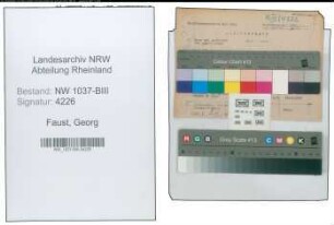 Entnazifizierung Georg Faust , geb. 07.04.1902 (Kaufm.Angestellter)