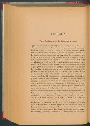 Filosofía : Una biblioteca de la filosofía viviente