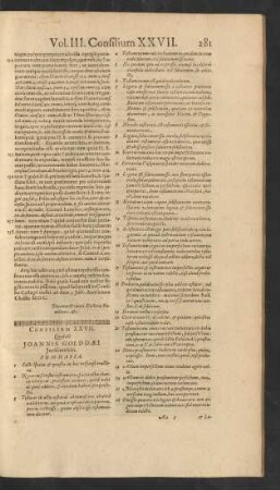 Consilium XXVII.