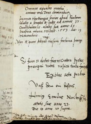 310, Hartung, Johannes. Erardus, Heinrich.