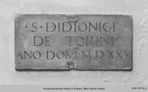 Grabstein für Dionisio Giovanni Barnabi di Torino