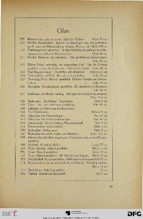 Glas (Nr. 528-567)