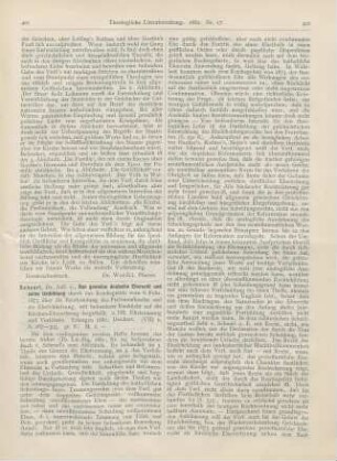 401-403 [Rezension] Scheurl, Adf. v., Das gemeine deutsche Eherecht und seine Umbildung durch das Reichsgesetz vom 6. Febr. 1875 über die Beurkundung des Personenstandes und die Eheschliessung, mit besonderer Rücksicht auf die Kirchen-Eheordnung dargestellt. 2. Hft. Ehetrennung und Verlöbnis