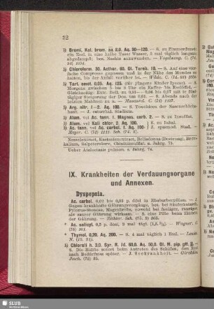IX. Krankheiten der Verdauungsorgane und Annexen