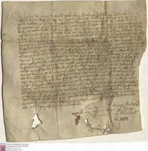 Herman [III.] und Jorge Riedesel (Rittesel), Gebrüder, Erbmarschall zu Hessen, verkaufen 3 Pfund alter Heller auf Elbershausen (Elbirßhusen) auf M...