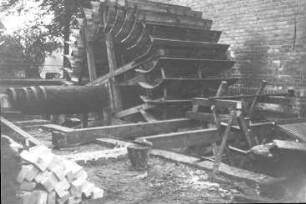 Bad Muskau. Friedensmühle, Wasserrad, Repro (Bildersammlung Fam. Schneider)