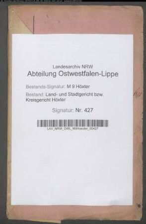 Ablösung der zehntpflichtigen Grundbesitzer im ehemaligen Fürstentum Corvey und im Fürstentum Waldeck.: Bd. A: Dokumentenmasse Staatsschuldschein.