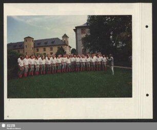 Einsingen vor den Konzerten des Bergsteigerchores zum Festival der Chöre auf der Festung Königstein : Dirigent: Karl-Heinz Hanicke