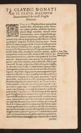 ... vita P. Virgilii Maronis.