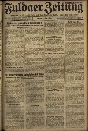 Ausgabe vom Freitag, den 05. Mai 1933.
