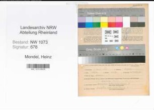 Entnazifizierung Heinz Mondel , geb. 07.04.1895 (Kinobesitzer)