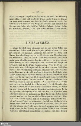 Linsen und Erbsen