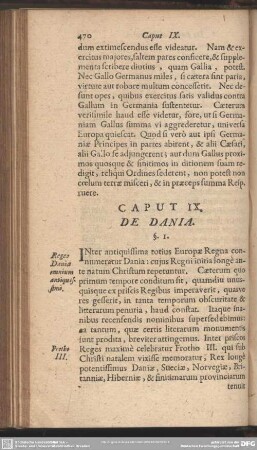 Caput IX. De Dania