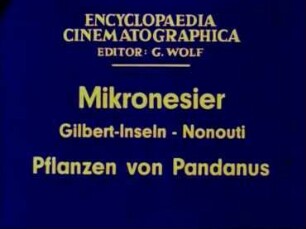 Mikronesier (Gilbert-Inseln, Nonouti) - Pflanzen von Pandanus