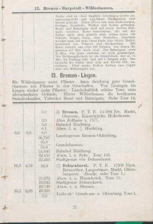 13. Bremen - Lingen.