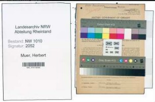 Entnazifizierung Herbert De Muer , geb. 26.06.1912 (Schreiner)