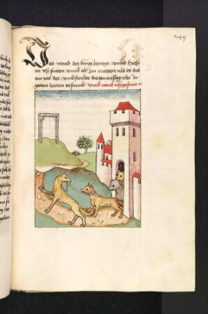 Der Fuchs wird zum Galgen geführt; (Kapitel XII: Von dem Löwen und dem Fuchs).