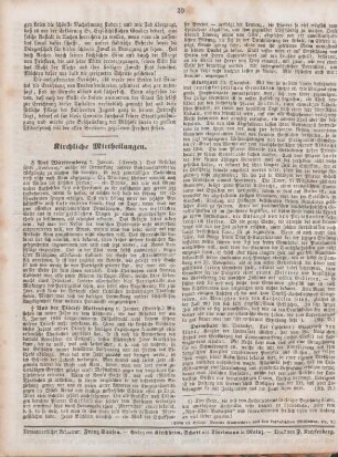 20 Kirchliche Mittheilungen