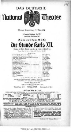 Die Stunde Karls XII.